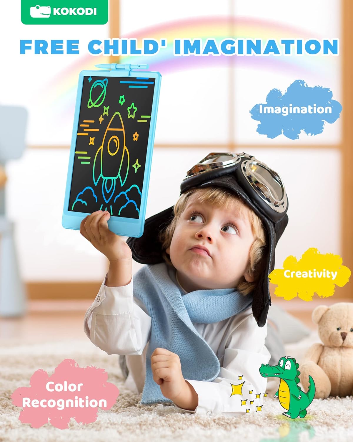 KOKODI LCD Writing Tablet, Valentines Day Gifts for Kids