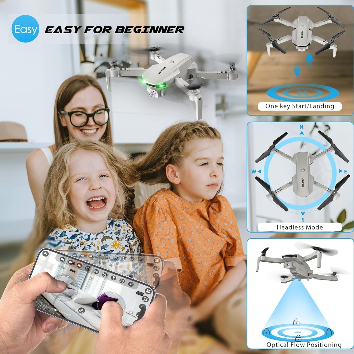Drone With Camera 1080P for Kids And Adults